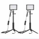 Lampy do zdjęć Zestaw studyjny Neewer BP 66 dwie lampy LED + filtry +