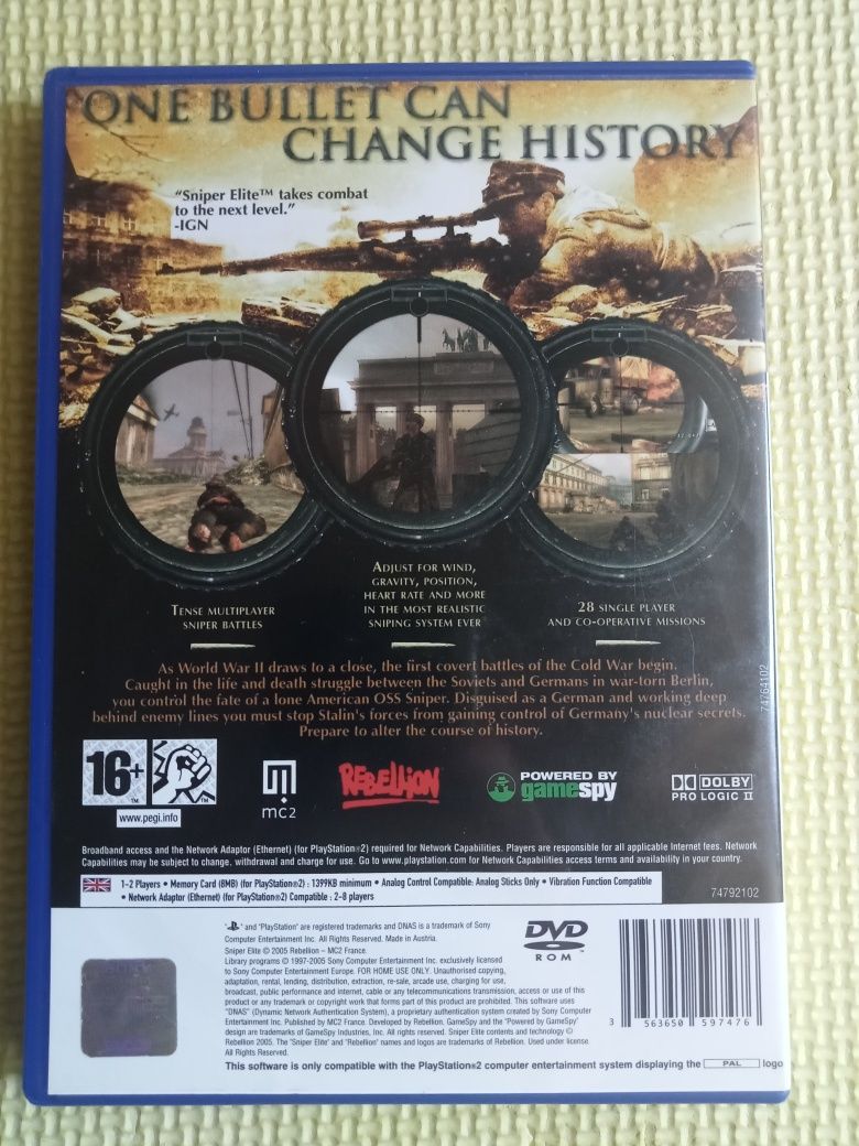 Sniper Elite para PS2