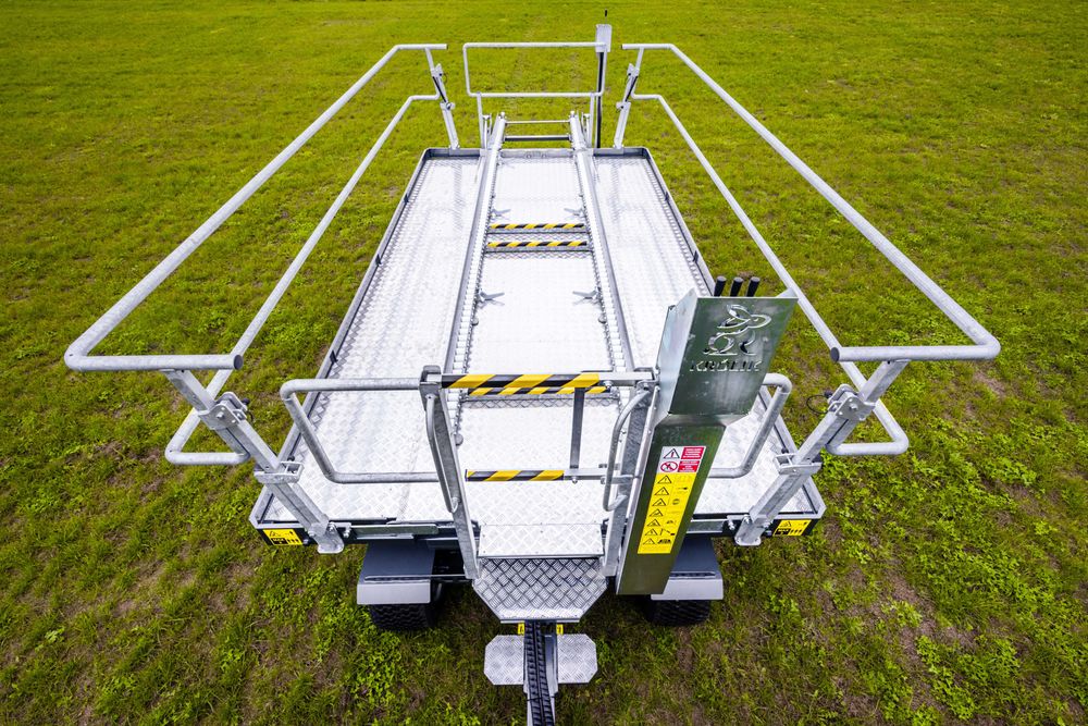 Platforma sadownicza PSH-3 KRÓLIK  l 4-koła skrętne