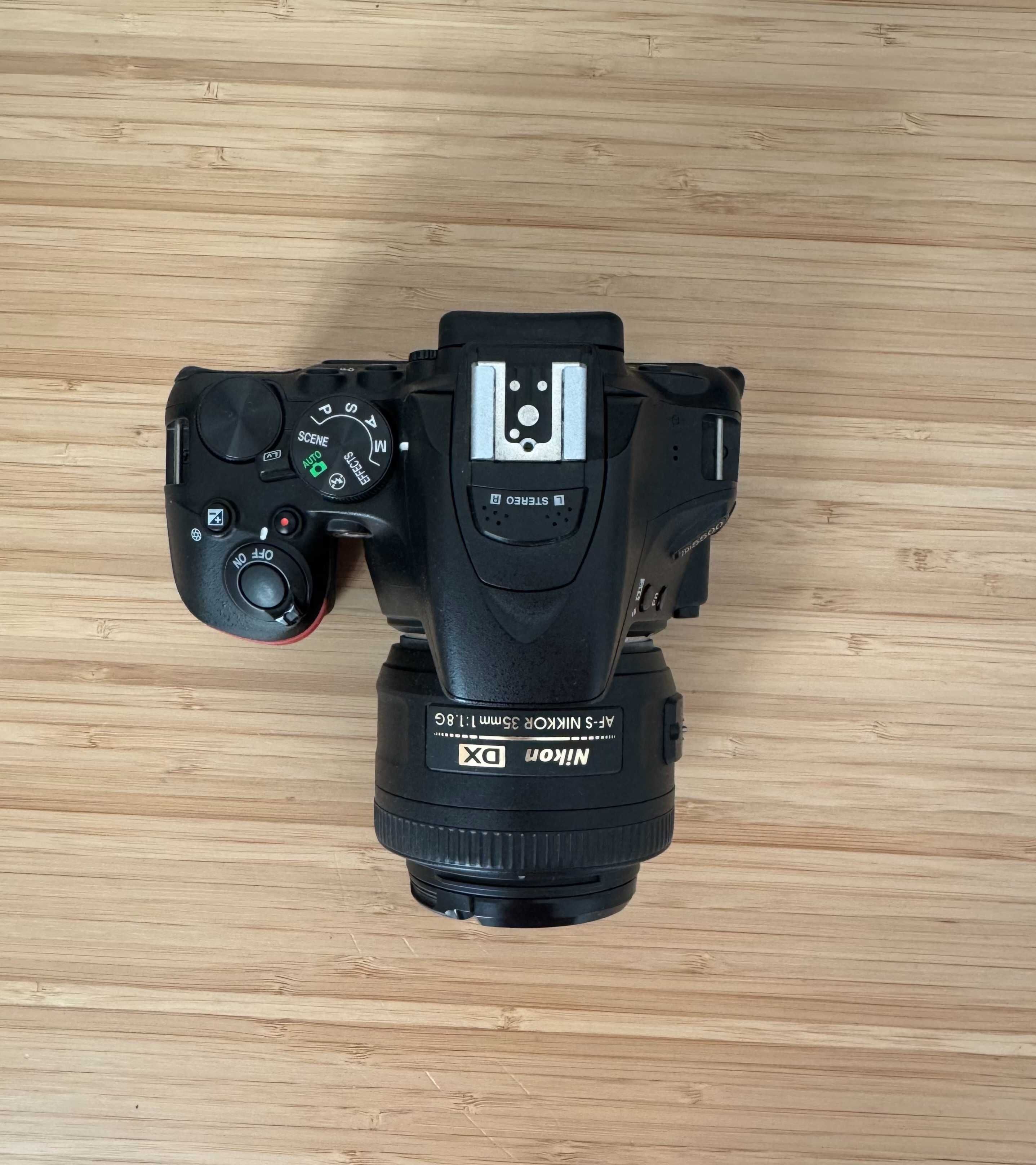 Aparat Nikon D5500 + Nikkor 35mm 1.8G + Nikkor 18-105mm JAK NOWY