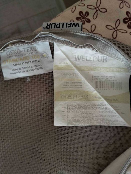 Топ-матрац, наматрасник, топер Jysk Wellpur gold 40, 160x200