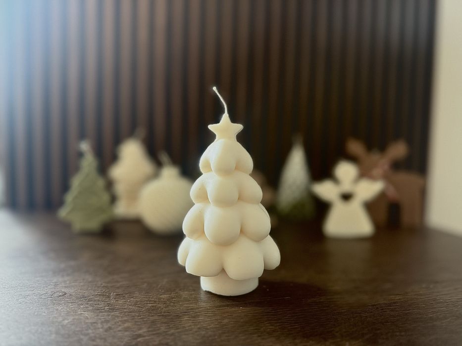 Świąteczne świece sojowe/ prezent