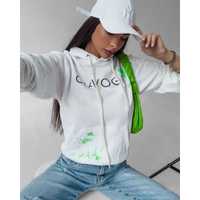 Bluza damska OLAVOGA MAGMA ecru UNI neon limonka