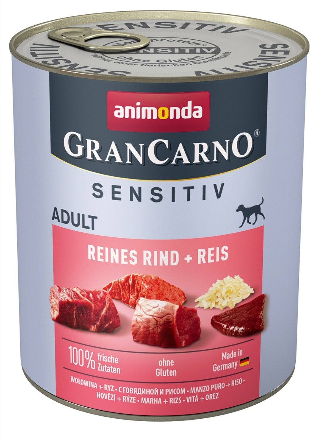 GranCarno wołowina + ryż adult sensitive 10x 800g