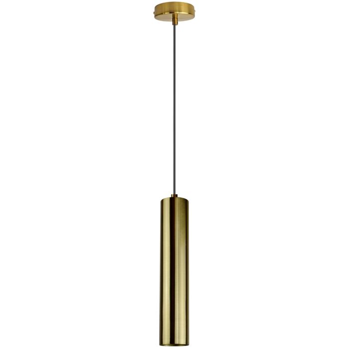 Lampa wiszaca złota tuba oswietlenie eleganckie