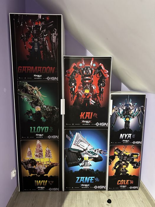 Szafki atomia 3 szt z motywem lego ninjago