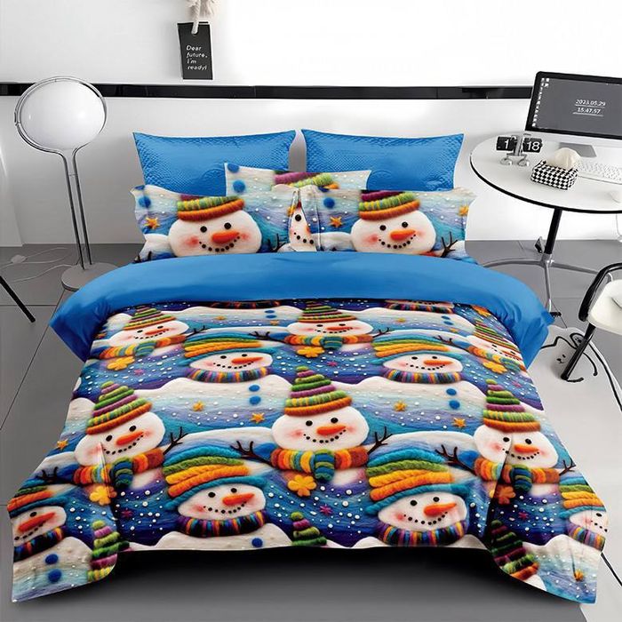 Новорічний комплект постілі фланель