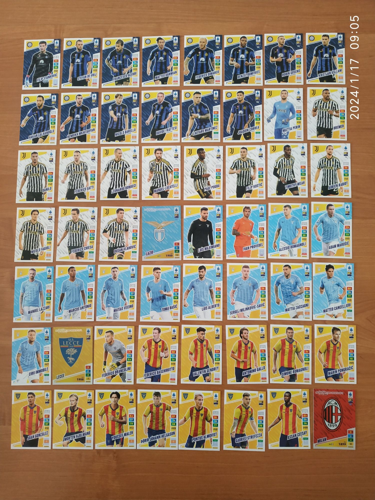 Panini Calciatori Adrenalyn XL 2023/2024 - zestaw Album plus 370 kart