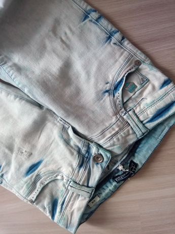 Spodnie S jeans Fuga przetarcia