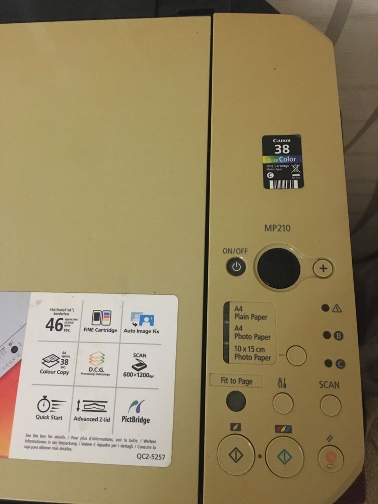 Мфу Canon MP210 принтер, копир, сканер. 3 в 1