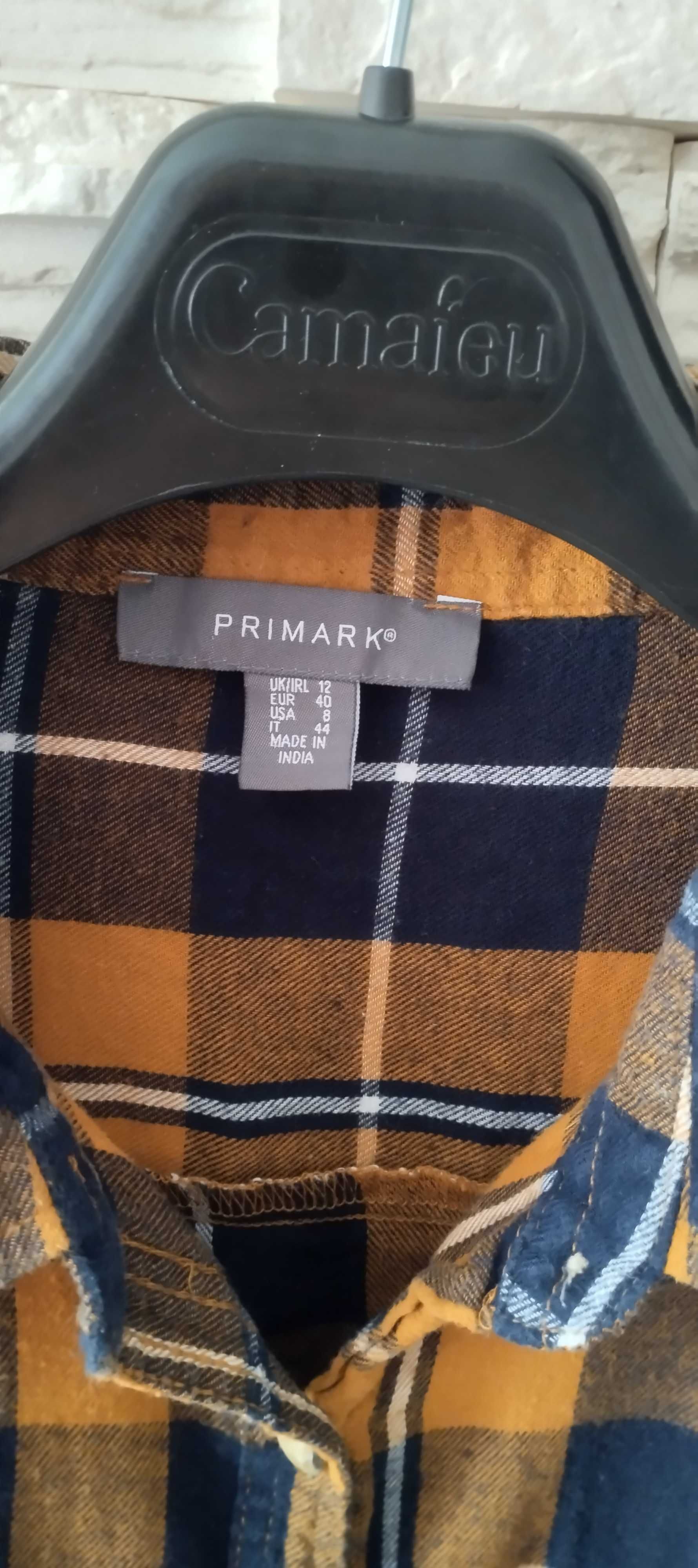 Koszula w kratę z długim rękawem damska L/40 Primark