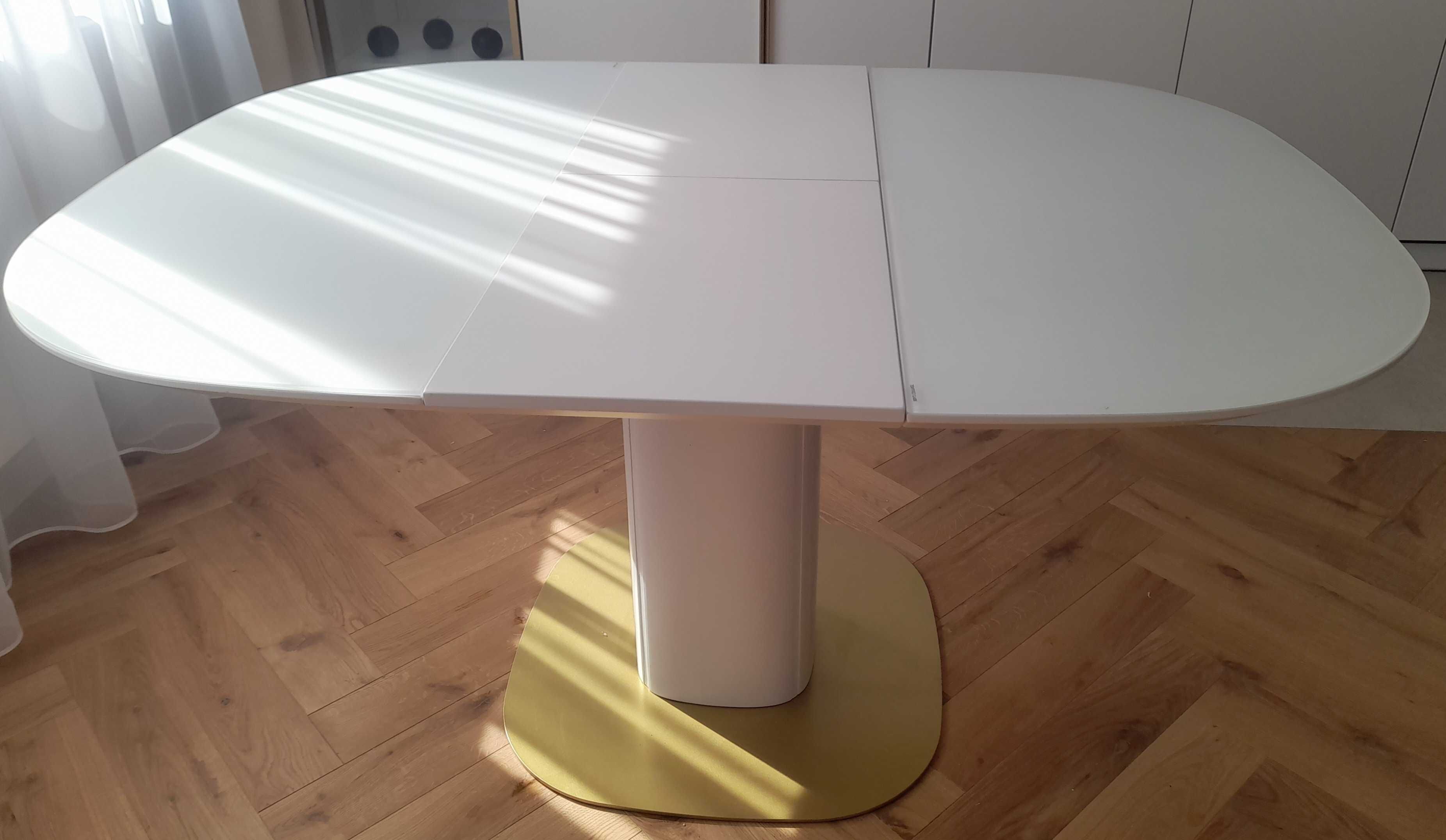 Stół rozkładany szkło hartowane 110 cm