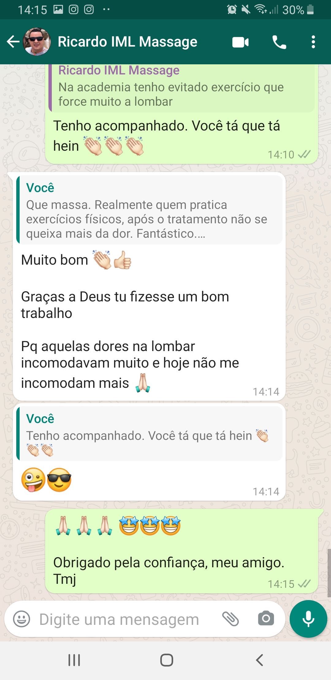 1 hora Massagem, Ventosas e Quiropraxia para dor
