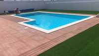 Piscina 8mx4mx1,50 m com tratamento o sal