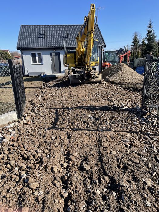 Minikoparka, koparko-ładowarka, glebogryzarka separacyjna