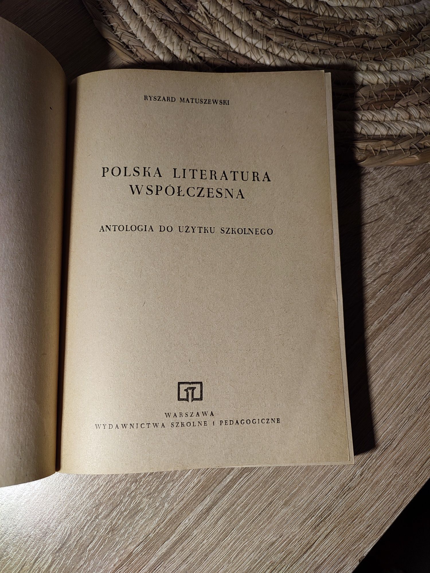 Polska literatura współczesna R. Matuszewski