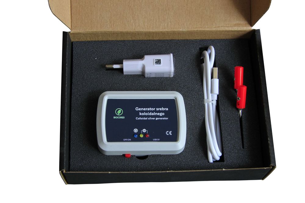 Generator srebra koloidalnego - BIOCORES GSK_02 + miernik TDS