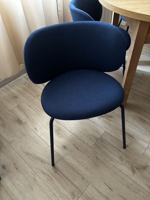 Krzeslo granatowe do stolu jadalni kuchni