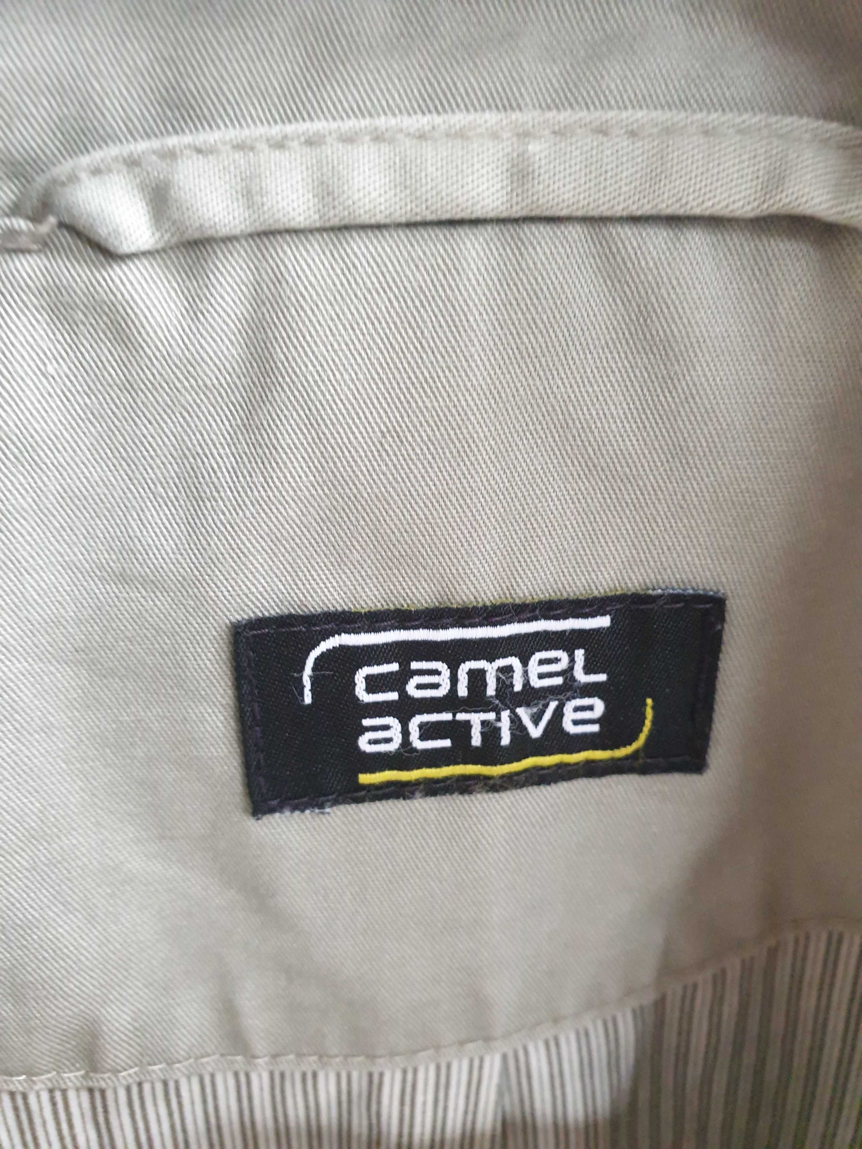 Marynarka męska khaki Camel Active bawełna L
