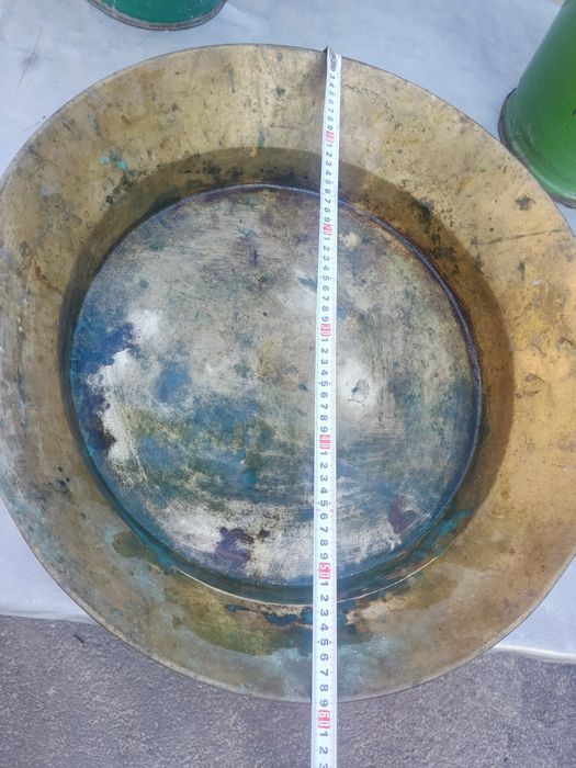 Старый таз латунь или бронза  / Таз для варенья варки старинный