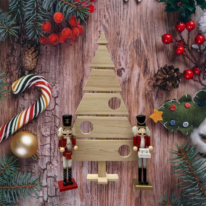 CHOINKA DREWNIANA 60 cm stelaż z drewna ŚWIĘTA stroik baza kompozycji