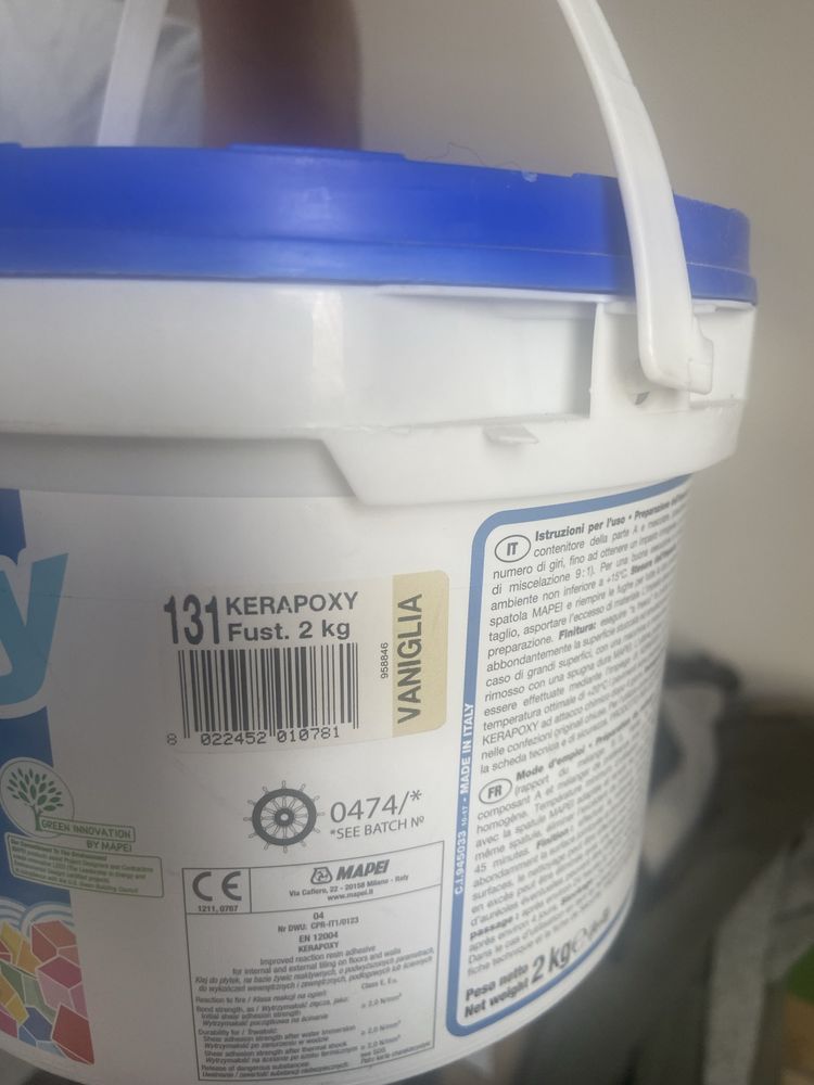 Fuga Mapei Kerapoxy 131 kolor Vaniglia