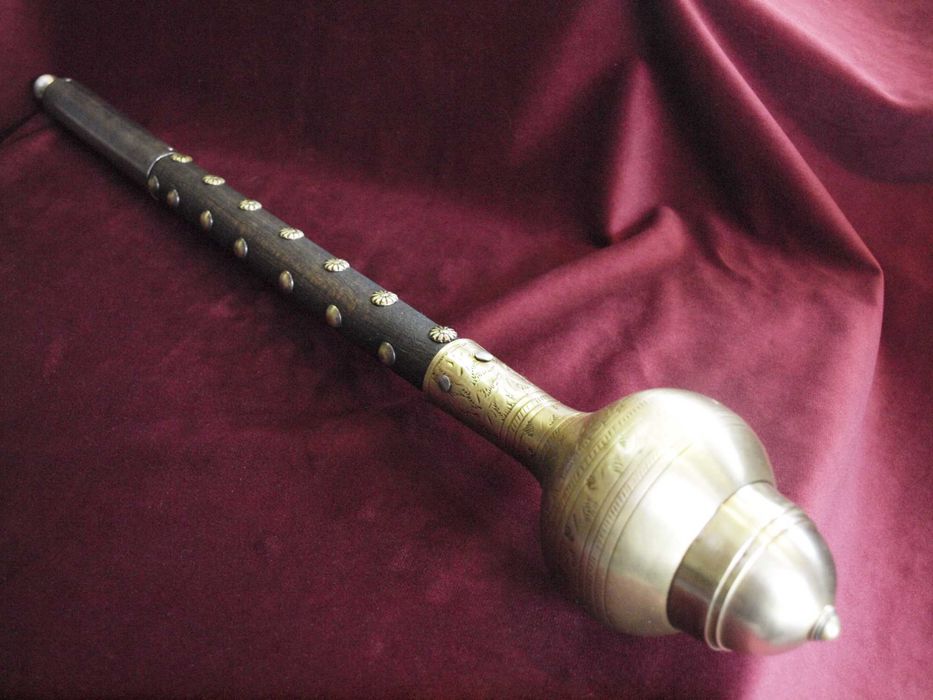 buława, szlachecka  piernacz w stylu tureckim orientalnym styl XVII w.