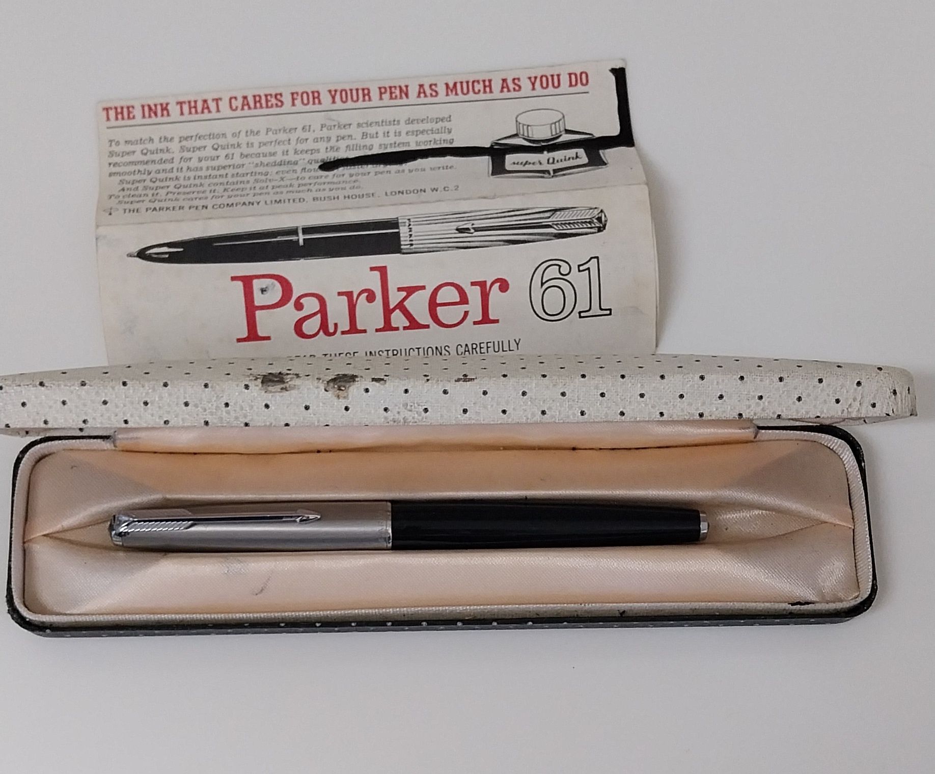 Caneta tinteiro antiga Parker 61