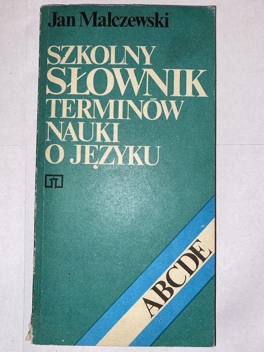 Szkolny słownik terminów nauki o języku Jan Malczewski PRL