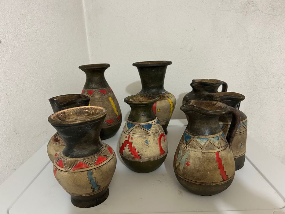 Vasos pintados a mão antiguidade