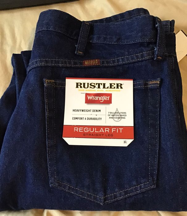 Джинси Rustler Wrangler Mens Jeans Regular Fit Size 32 34