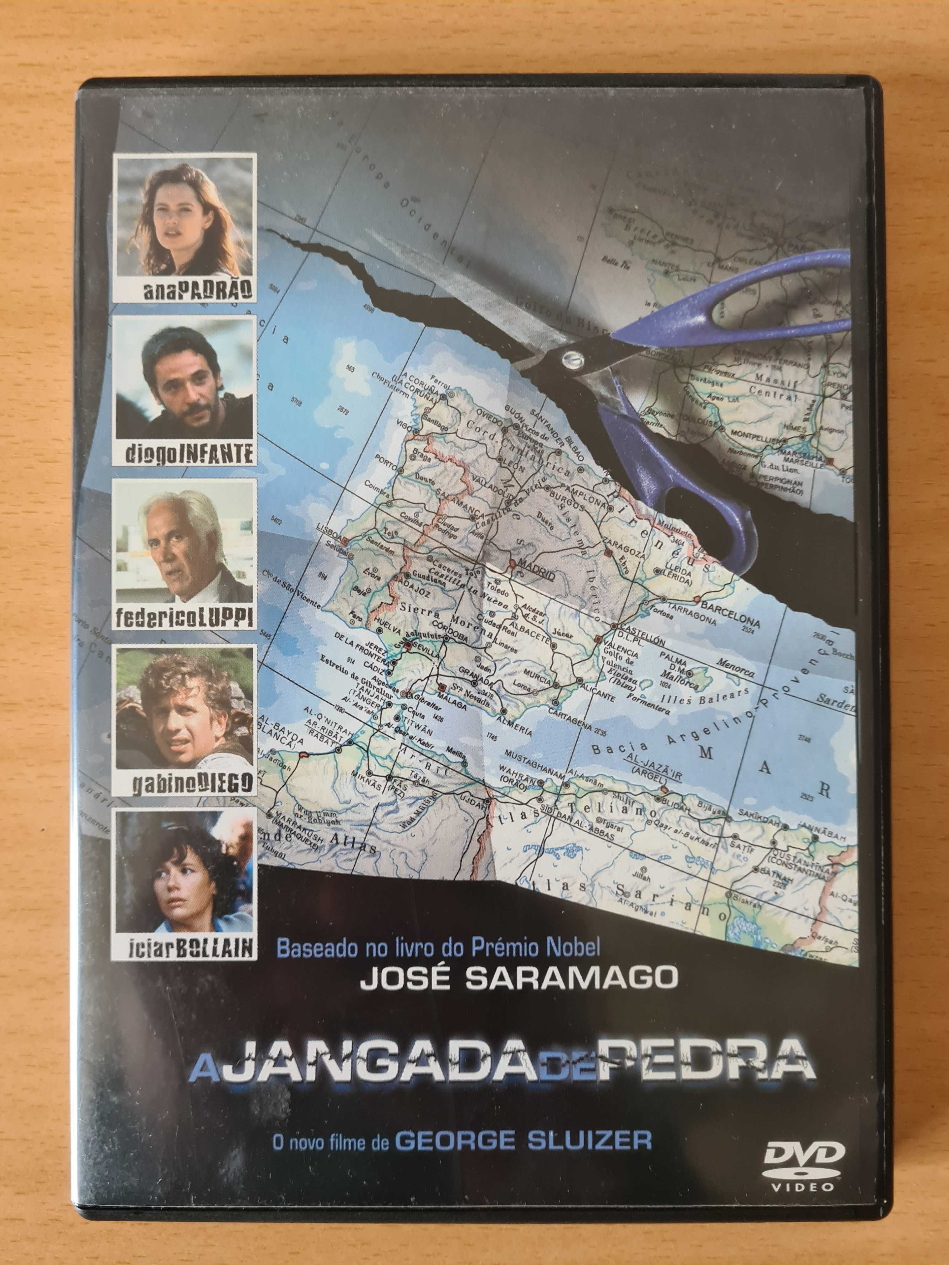 Filme em DVD "A Jangada de Pedra" de José Saramago