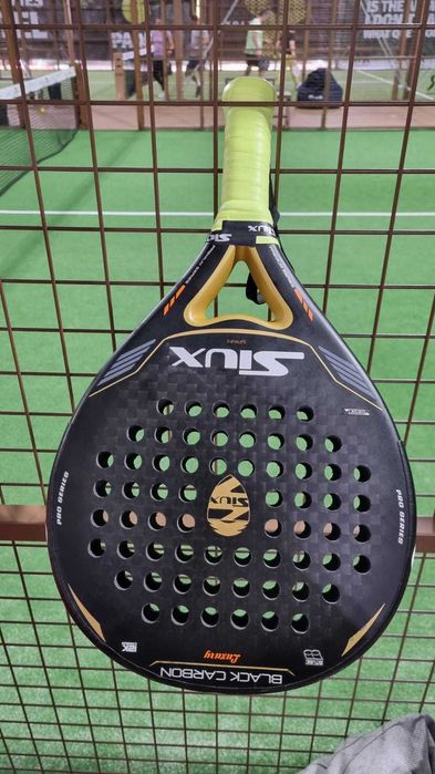 Raquete padel Siux black carbon luxury