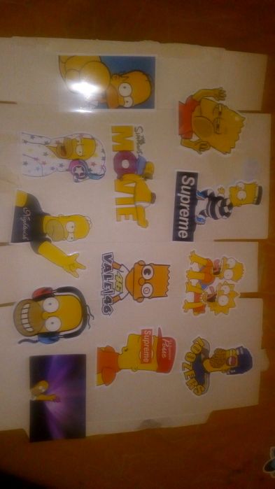 Simpsons stickers valor por 4