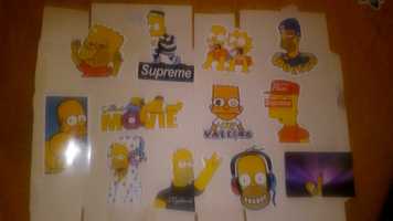 Simpsons stickers valor por 4