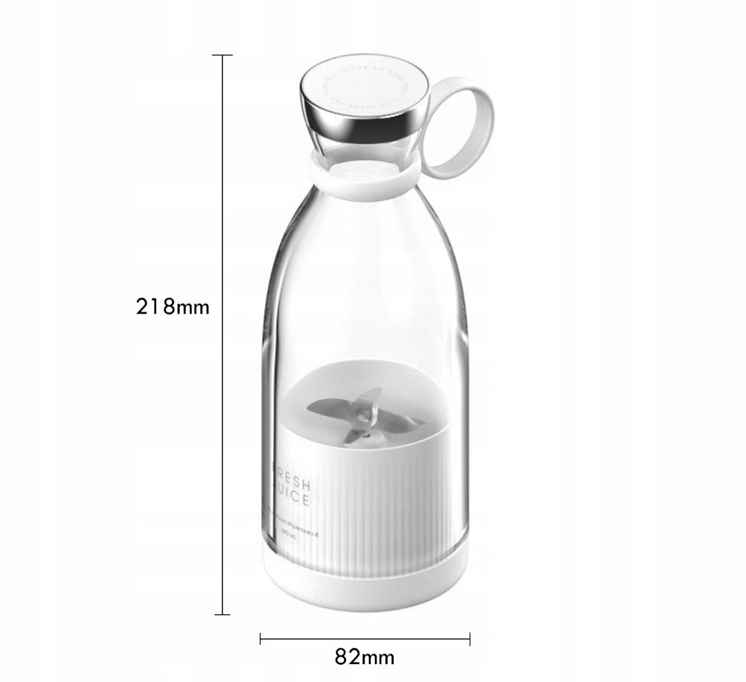 Blender mikser przenośny turystyczny 380ML 40W 24000RPM shaker USB-C