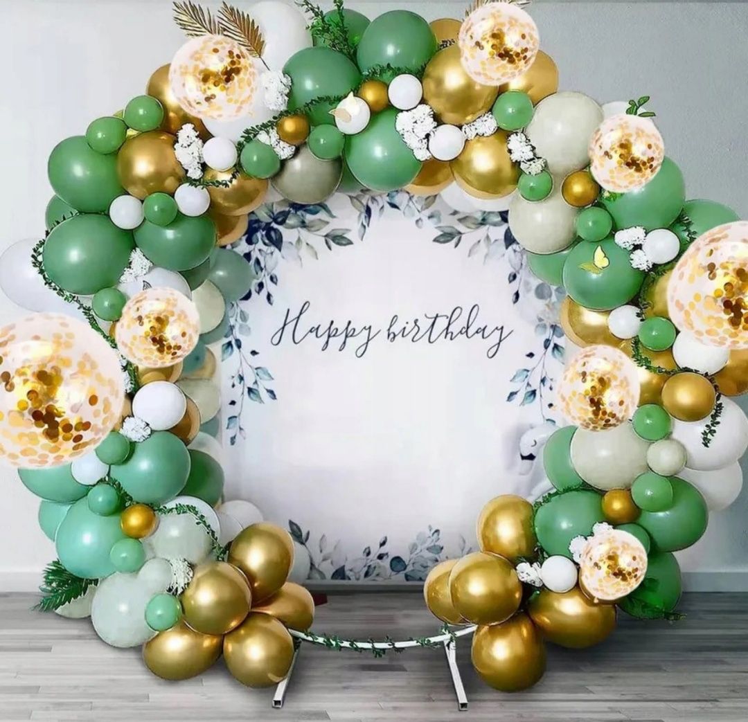 Girlanda balonowa balony 103 el na ślub wesele chrzest komunię ściankę
