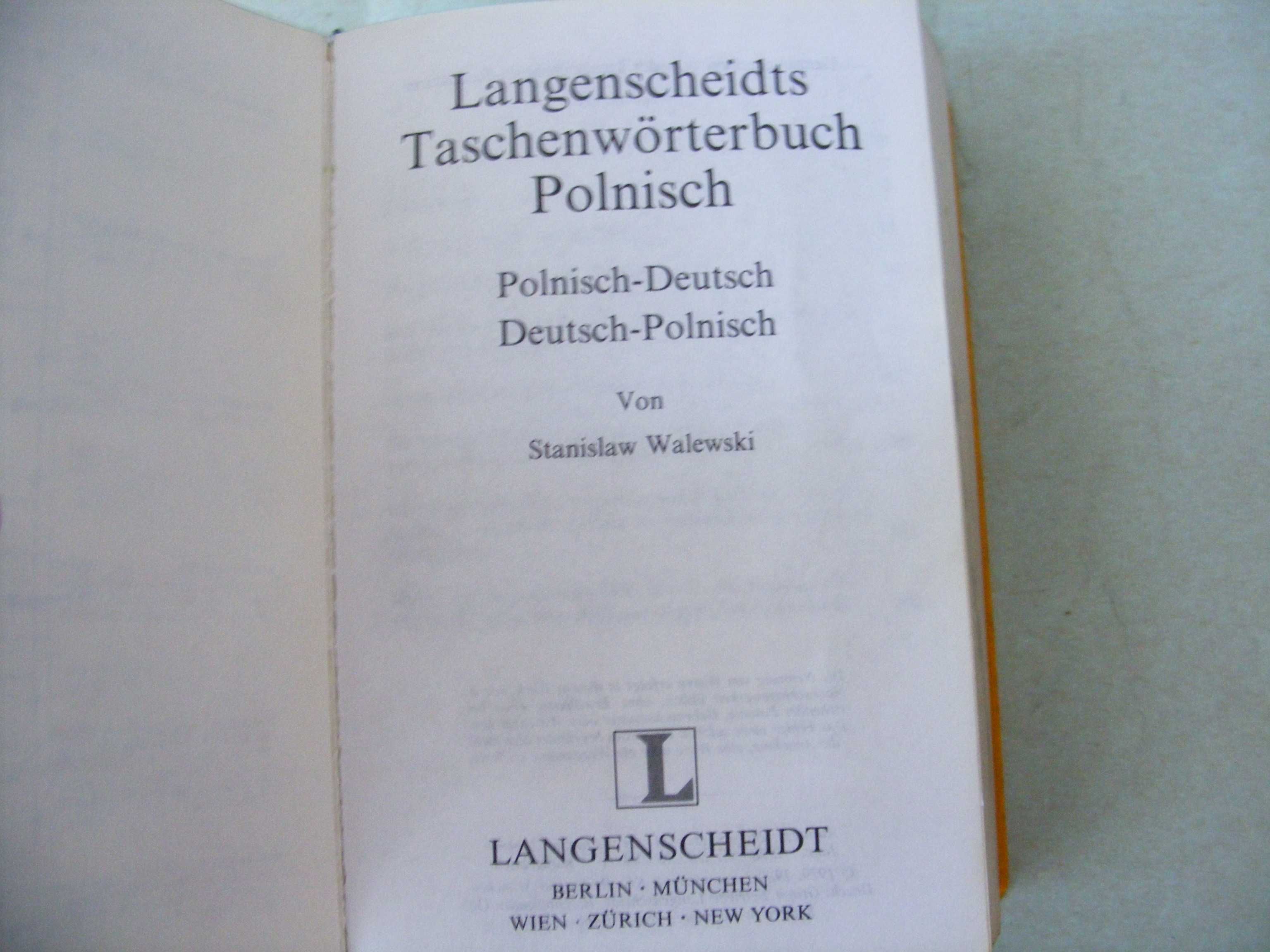 Słownik  polsko - niemiecki niemiecko - polski  Walewski