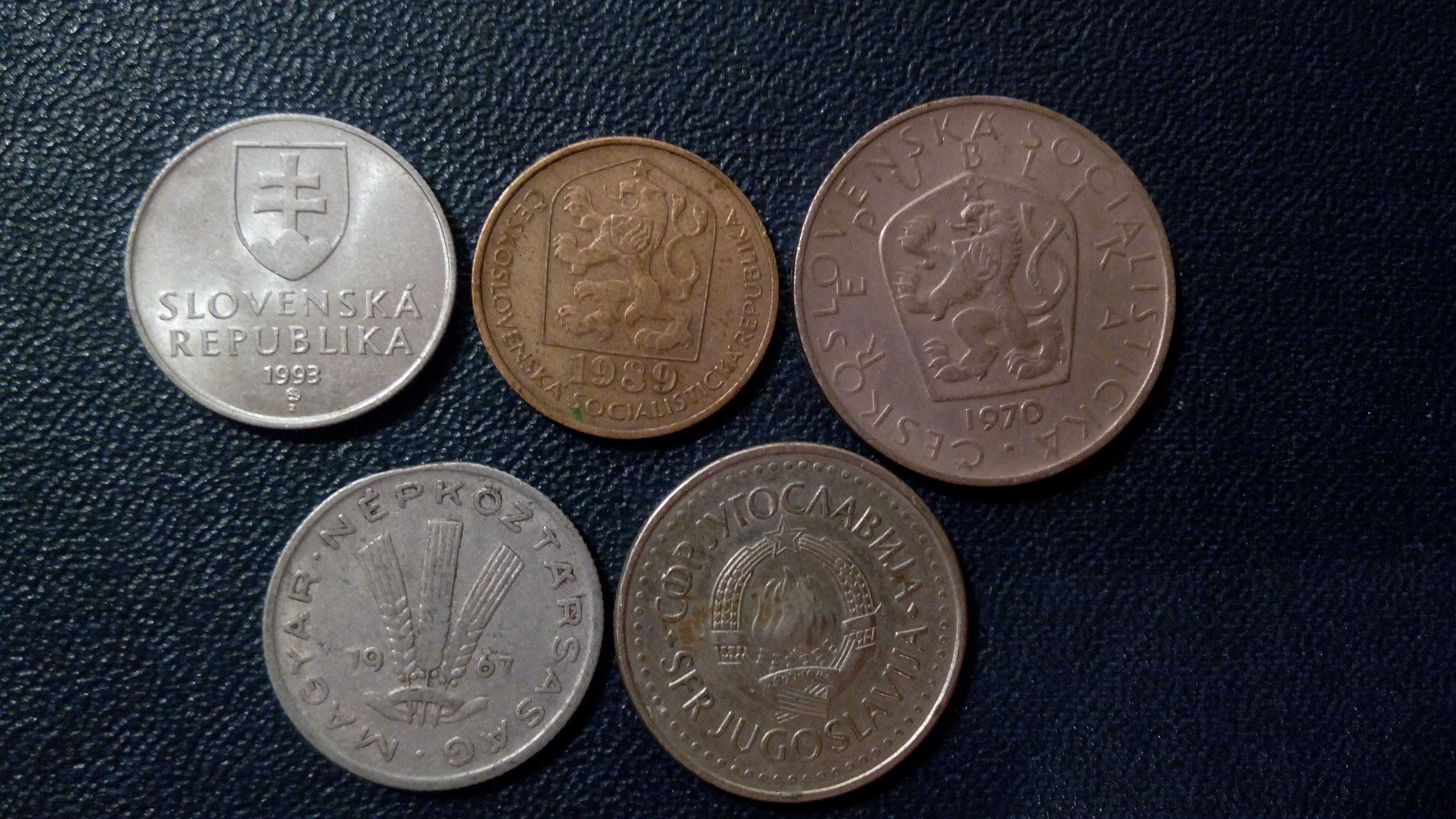 Монеты иностранных государств центы лиры и др