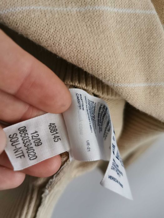 Tommy Hilfiger sweter w serek bawełniany męski ORYGINALNY M/L