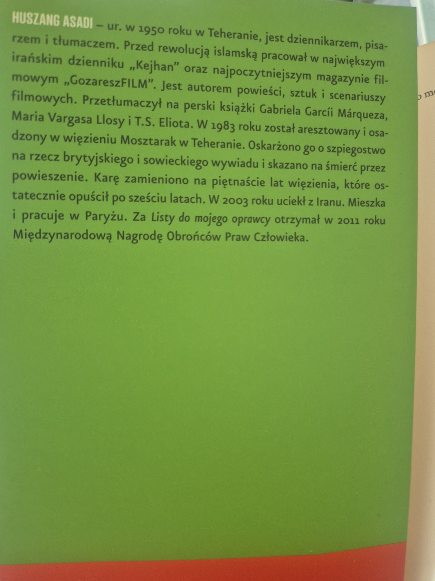 Książka Listy do mojego oprawcy