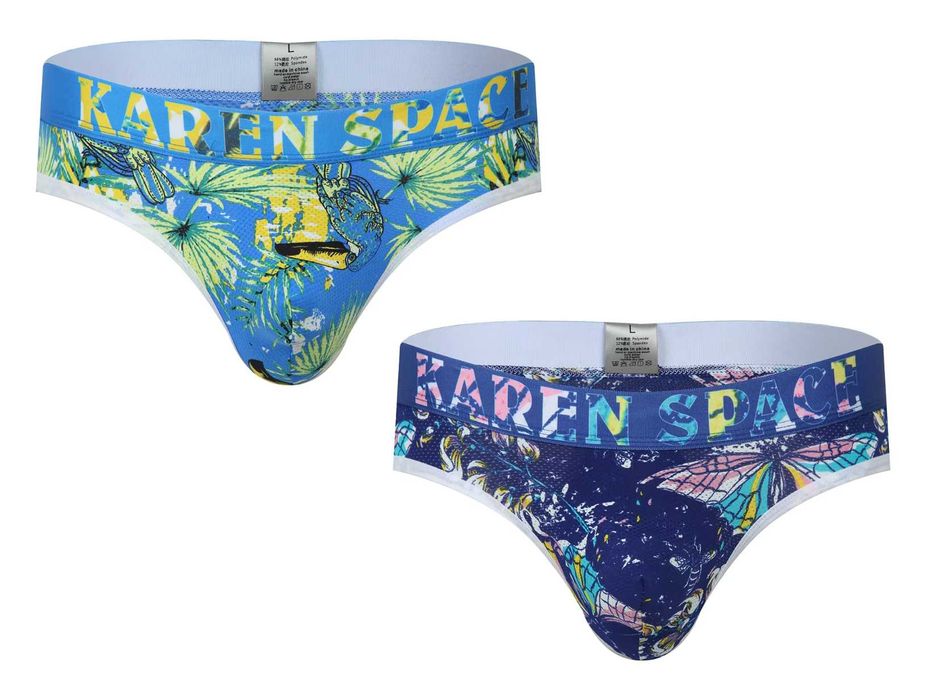 2 pack - stringi męskie Karen Space rozmiar L