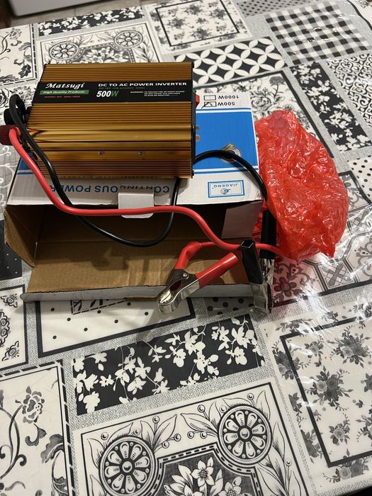 Інвертор Matsugi 500W 12V → 220V (DC to AC Power Inverter)