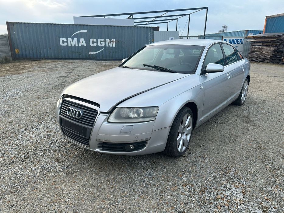 Audi a6 c6 zderzak maska błotnik drzwi LY7W