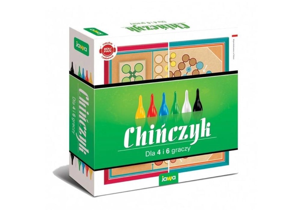 Chińczyk dla 4 i 6 graczy JAWA Jawa 500 naklejek pudełko,51x25,5x36 cm