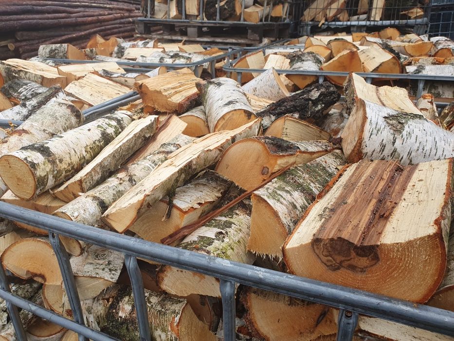 Drewno kominkowe suche, brzoza