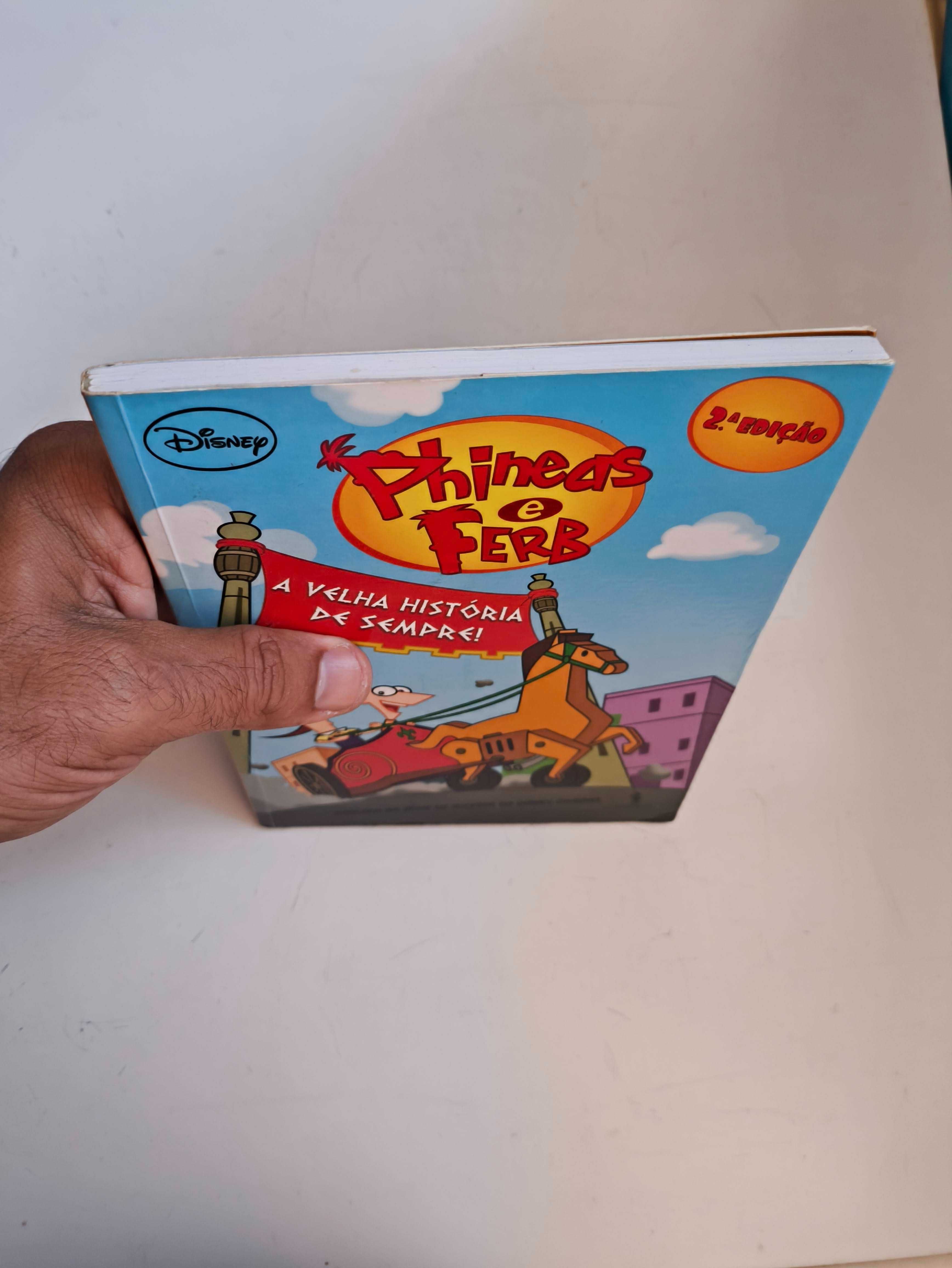 Conjunto de 5 Livros do Phineas e Ferb