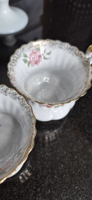 Chodzież filiżanki Iwona stara porcelana prl