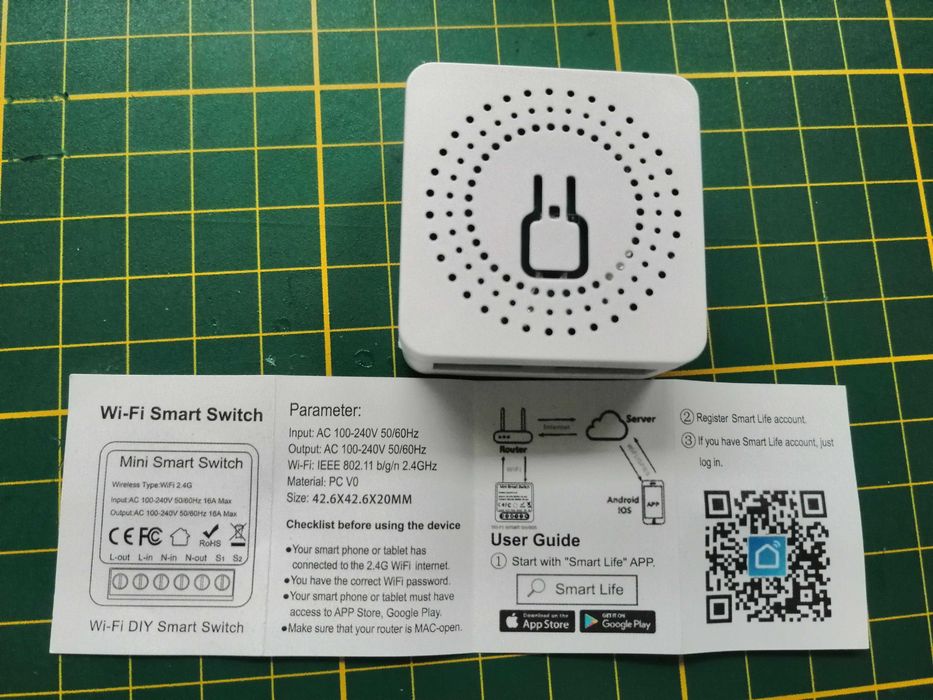Przełącznik 230V 16A wifi Tuya smarthome