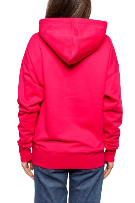 Худі Isabel Marant Étoile Mansel flocked-logo hoodie Neon Pink